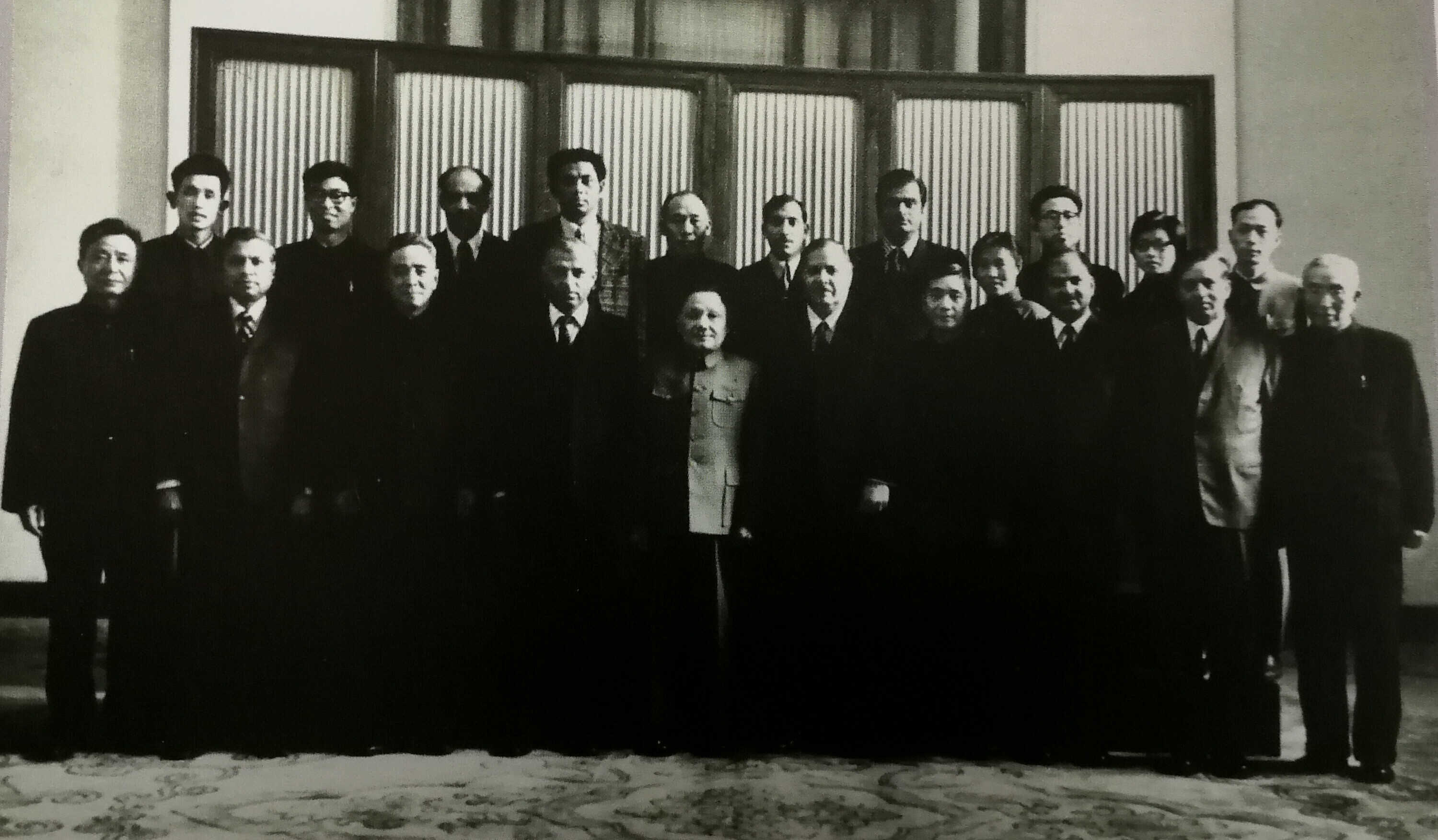 20世纪70年代后期邓小平接见中外科学家（前排右一为柳大纲）?